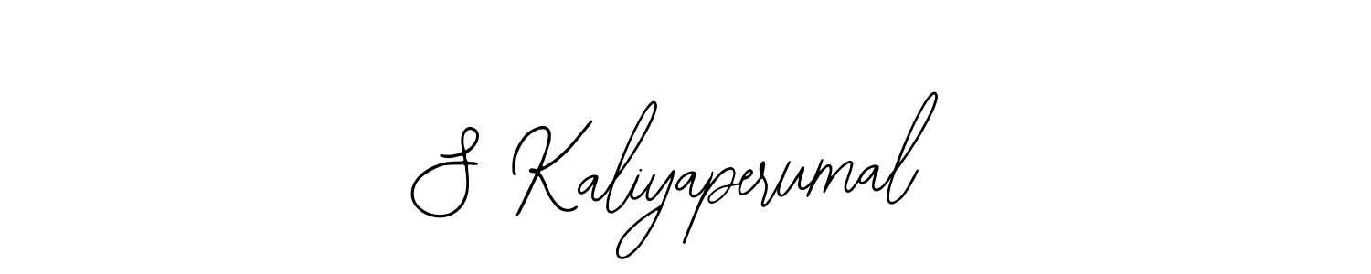 How to make S Kaliyaperumal name signature. Use Bearetta-2O07w style for creating short signs online. This is the latest handwritten sign. S Kaliyaperumal signature style 12 images and pictures png