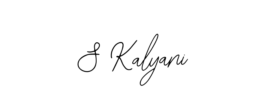 Use a signature maker to create a handwritten signature online. With this signature software, you can design (Bearetta-2O07w) your own signature for name S Kalyani. S Kalyani signature style 12 images and pictures png