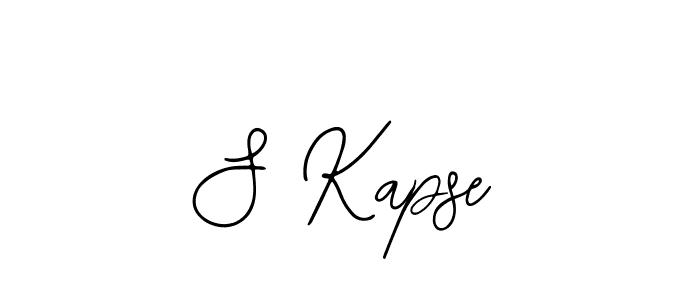You should practise on your own different ways (Bearetta-2O07w) to write your name (S Kapse) in signature. don't let someone else do it for you. S Kapse signature style 12 images and pictures png