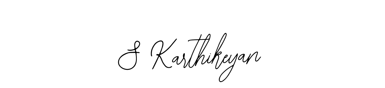 Make a beautiful signature design for name S Karthikeyan. With this signature (Bearetta-2O07w) style, you can create a handwritten signature for free. S Karthikeyan signature style 12 images and pictures png