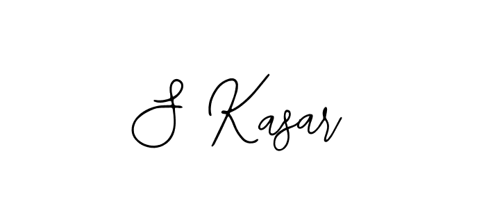 Design your own signature with our free online signature maker. With this signature software, you can create a handwritten (Bearetta-2O07w) signature for name S Kasar. S Kasar signature style 12 images and pictures png