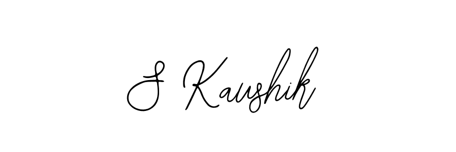 The best way (Bearetta-2O07w) to make a short signature is to pick only two or three words in your name. The name S Kaushik include a total of six letters. For converting this name. S Kaushik signature style 12 images and pictures png