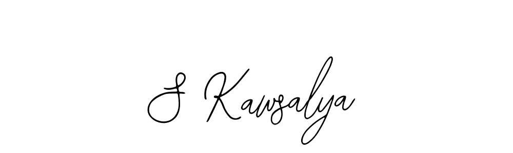 Make a beautiful signature design for name S Kawsalya. With this signature (Bearetta-2O07w) style, you can create a handwritten signature for free. S Kawsalya signature style 12 images and pictures png