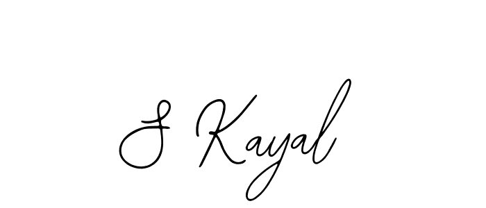 Design your own signature with our free online signature maker. With this signature software, you can create a handwritten (Bearetta-2O07w) signature for name S Kayal. S Kayal signature style 12 images and pictures png