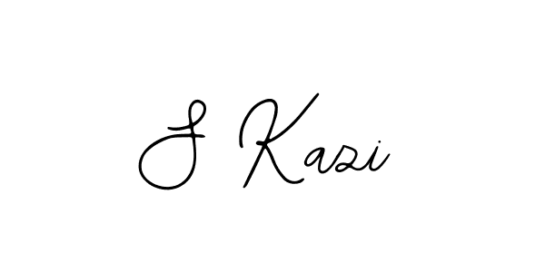 You should practise on your own different ways (Bearetta-2O07w) to write your name (S Kazi) in signature. don't let someone else do it for you. S Kazi signature style 12 images and pictures png