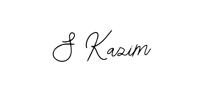 The best way (Bearetta-2O07w) to make a short signature is to pick only two or three words in your name. The name S Kazim include a total of six letters. For converting this name. S Kazim signature style 12 images and pictures png