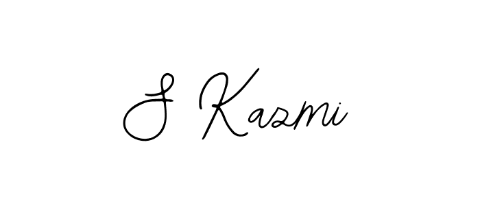 Design your own signature with our free online signature maker. With this signature software, you can create a handwritten (Bearetta-2O07w) signature for name S Kazmi. S Kazmi signature style 12 images and pictures png