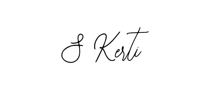 How to make S Kerti signature? Bearetta-2O07w is a professional autograph style. Create handwritten signature for S Kerti name. S Kerti signature style 12 images and pictures png