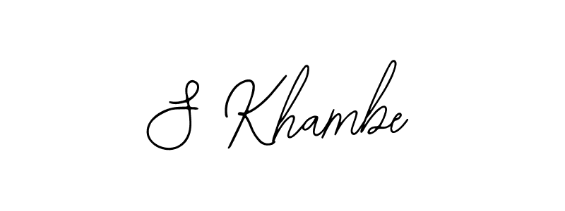 Also You can easily find your signature by using the search form. We will create S Khambe name handwritten signature images for you free of cost using Bearetta-2O07w sign style. S Khambe signature style 12 images and pictures png