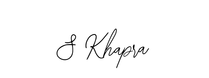 You should practise on your own different ways (Bearetta-2O07w) to write your name (S Khapra) in signature. don't let someone else do it for you. S Khapra signature style 12 images and pictures png