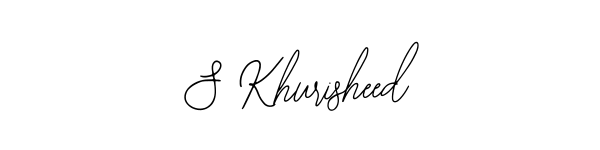 Use a signature maker to create a handwritten signature online. With this signature software, you can design (Bearetta-2O07w) your own signature for name S Khurisheed. S Khurisheed signature style 12 images and pictures png