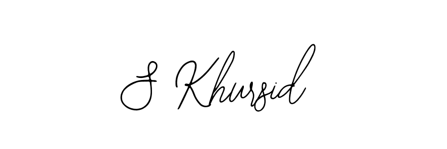 Also we have S Khursid name is the best signature style. Create professional handwritten signature collection using Bearetta-2O07w autograph style. S Khursid signature style 12 images and pictures png