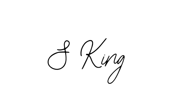 Create a beautiful signature design for name S King. With this signature (Bearetta-2O07w) fonts, you can make a handwritten signature for free. S King signature style 12 images and pictures png