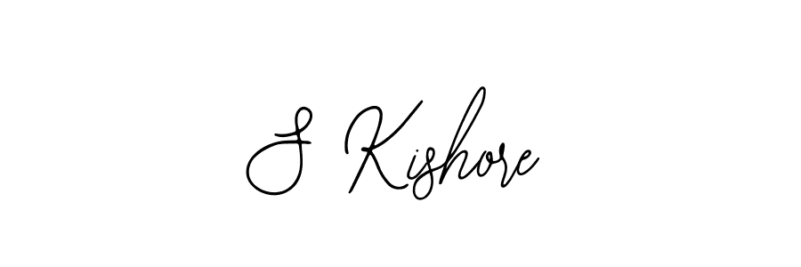 Design your own signature with our free online signature maker. With this signature software, you can create a handwritten (Bearetta-2O07w) signature for name S Kishore. S Kishore signature style 12 images and pictures png