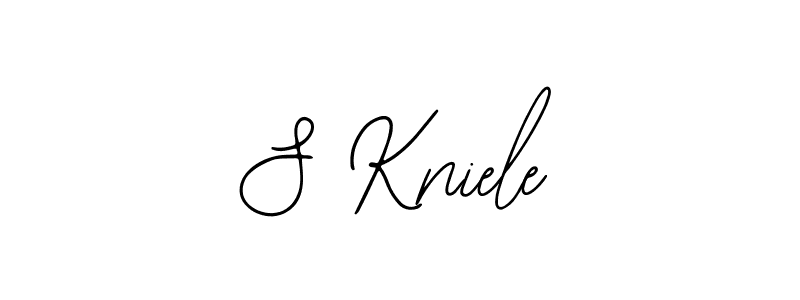 The best way (Bearetta-2O07w) to make a short signature is to pick only two or three words in your name. The name S Kniele include a total of six letters. For converting this name. S Kniele signature style 12 images and pictures png