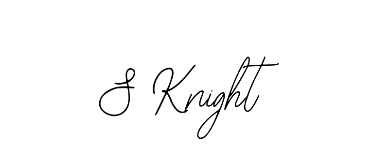 You should practise on your own different ways (Bearetta-2O07w) to write your name (S Knight) in signature. don't let someone else do it for you. S Knight signature style 12 images and pictures png