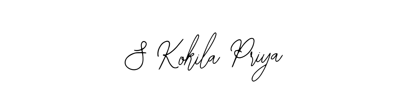 Create a beautiful signature design for name S Kokila Priya. With this signature (Bearetta-2O07w) fonts, you can make a handwritten signature for free. S Kokila Priya signature style 12 images and pictures png