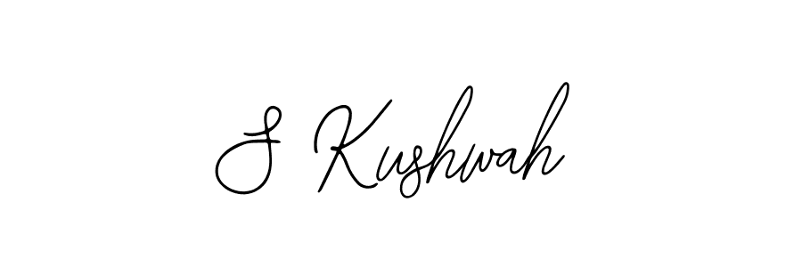 How to make S Kushwah name signature. Use Bearetta-2O07w style for creating short signs online. This is the latest handwritten sign. S Kushwah signature style 12 images and pictures png