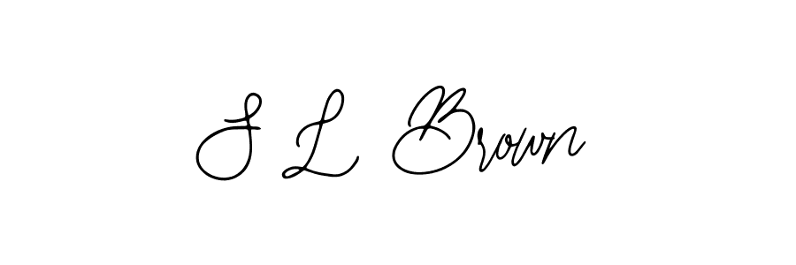 Create a beautiful signature design for name S L Brown. With this signature (Bearetta-2O07w) fonts, you can make a handwritten signature for free. S L Brown signature style 12 images and pictures png