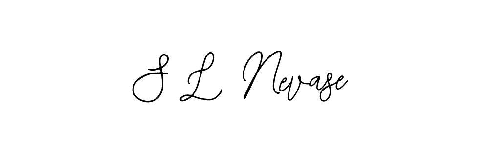 if you are searching for the best signature style for your name S L Nevase. so please give up your signature search. here we have designed multiple signature styles  using Bearetta-2O07w. S L Nevase signature style 12 images and pictures png