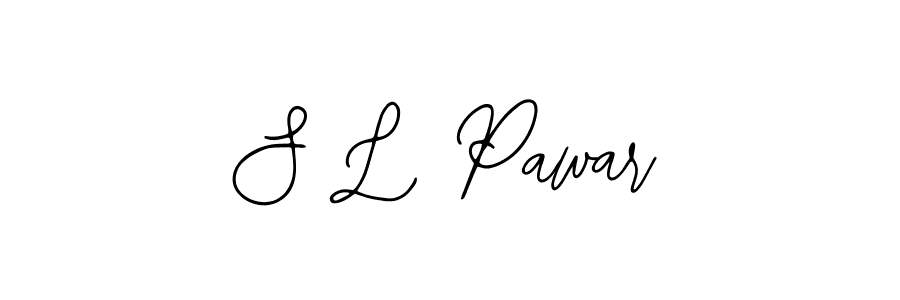 The best way (Bearetta-2O07w) to make a short signature is to pick only two or three words in your name. The name S L Pawar include a total of six letters. For converting this name. S L Pawar signature style 12 images and pictures png