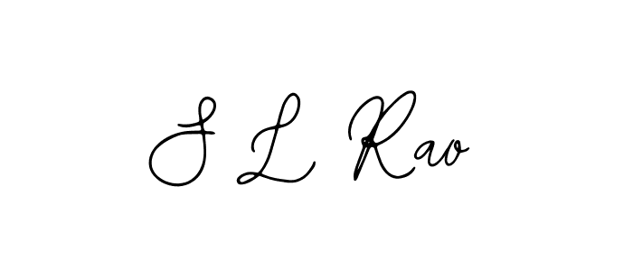 Design your own signature with our free online signature maker. With this signature software, you can create a handwritten (Bearetta-2O07w) signature for name S L Rao. S L Rao signature style 12 images and pictures png