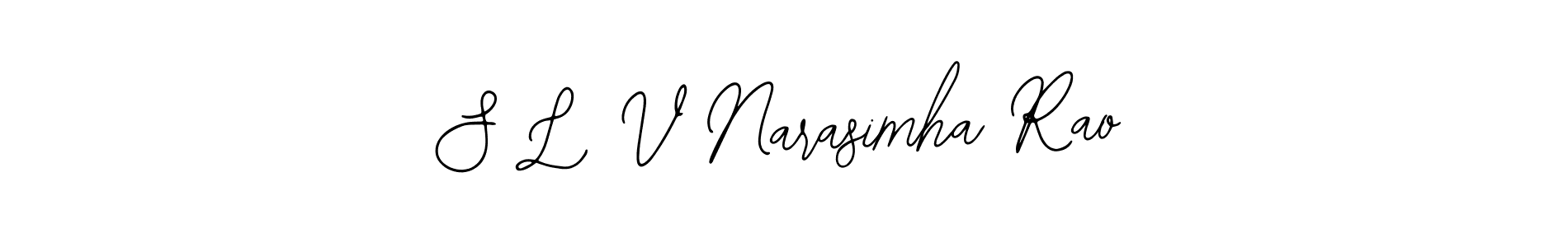 This is the best signature style for the S L V Narasimha Rao name. Also you like these signature font (Bearetta-2O07w). Mix name signature. S L V Narasimha Rao signature style 12 images and pictures png