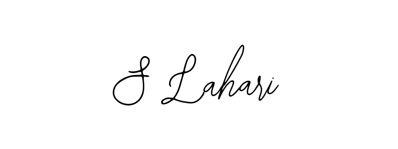 Use a signature maker to create a handwritten signature online. With this signature software, you can design (Bearetta-2O07w) your own signature for name S Lahari. S Lahari signature style 12 images and pictures png