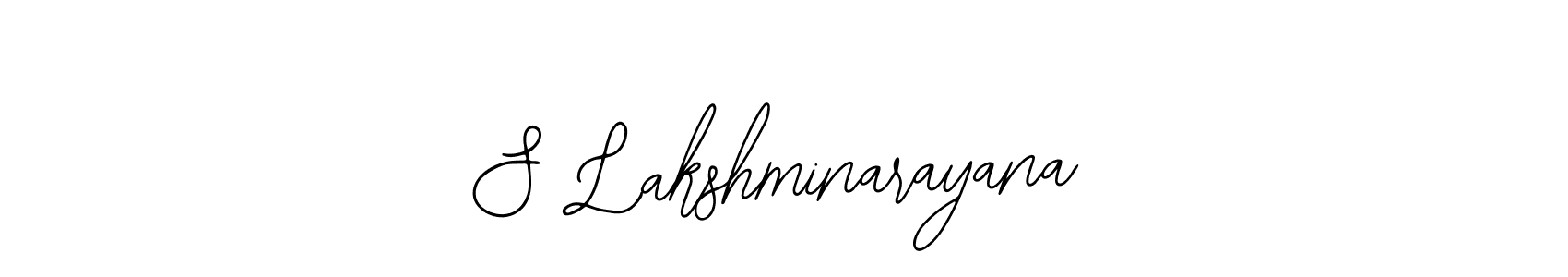 Also we have S Lakshminarayana name is the best signature style. Create professional handwritten signature collection using Bearetta-2O07w autograph style. S Lakshminarayana signature style 12 images and pictures png