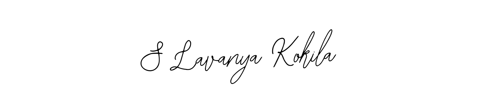 if you are searching for the best signature style for your name S Lavanya Kokila. so please give up your signature search. here we have designed multiple signature styles  using Bearetta-2O07w. S Lavanya Kokila signature style 12 images and pictures png