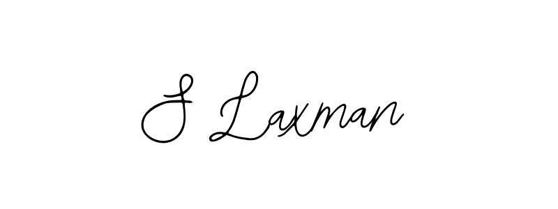 How to make S Laxman name signature. Use Bearetta-2O07w style for creating short signs online. This is the latest handwritten sign. S Laxman signature style 12 images and pictures png