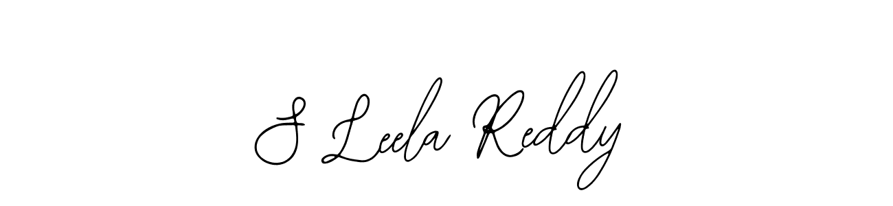 Use a signature maker to create a handwritten signature online. With this signature software, you can design (Bearetta-2O07w) your own signature for name S Leela Reddy. S Leela Reddy signature style 12 images and pictures png