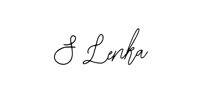 Use a signature maker to create a handwritten signature online. With this signature software, you can design (Bearetta-2O07w) your own signature for name S Lenka. S Lenka signature style 12 images and pictures png