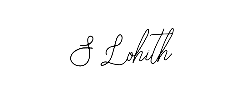The best way (Bearetta-2O07w) to make a short signature is to pick only two or three words in your name. The name S Lohith include a total of six letters. For converting this name. S Lohith signature style 12 images and pictures png