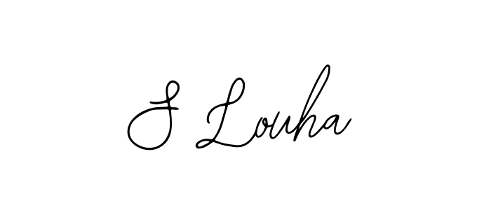 Design your own signature with our free online signature maker. With this signature software, you can create a handwritten (Bearetta-2O07w) signature for name S Louha. S Louha signature style 12 images and pictures png