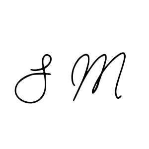 You should practise on your own different ways (Bearetta-2O07w) to write your name (S M) in signature. don't let someone else do it for you. S M signature style 12 images and pictures png