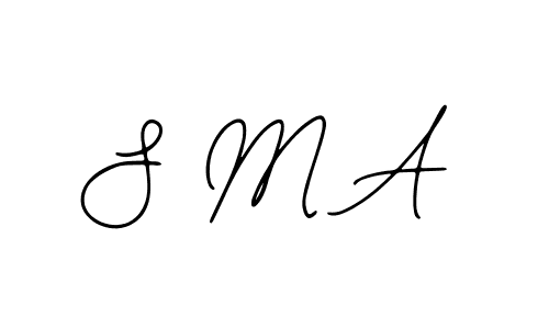 Make a beautiful signature design for name S M A. With this signature (Bearetta-2O07w) style, you can create a handwritten signature for free. S M A signature style 12 images and pictures png