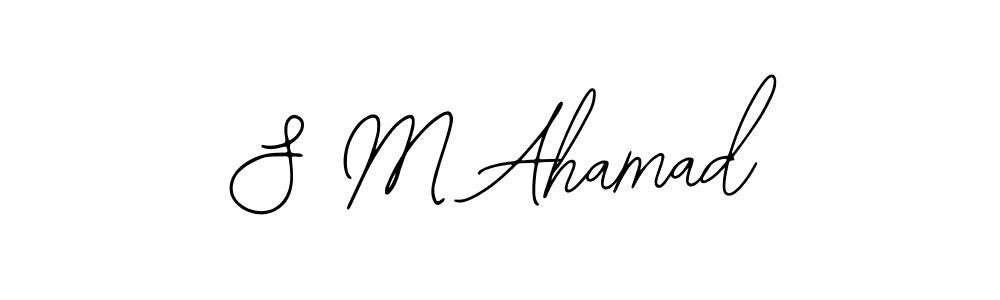 if you are searching for the best signature style for your name S M Ahamad. so please give up your signature search. here we have designed multiple signature styles  using Bearetta-2O07w. S M Ahamad signature style 12 images and pictures png