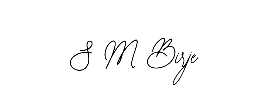 Also You can easily find your signature by using the search form. We will create S M Birje name handwritten signature images for you free of cost using Bearetta-2O07w sign style. S M Birje signature style 12 images and pictures png