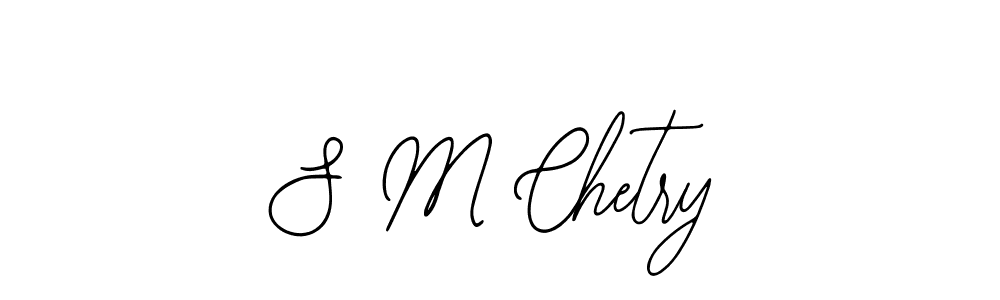 Bearetta-2O07w is a professional signature style that is perfect for those who want to add a touch of class to their signature. It is also a great choice for those who want to make their signature more unique. Get S M Chetry name to fancy signature for free. S M Chetry signature style 12 images and pictures png
