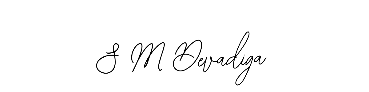 Design your own signature with our free online signature maker. With this signature software, you can create a handwritten (Bearetta-2O07w) signature for name S M Devadiga. S M Devadiga signature style 12 images and pictures png