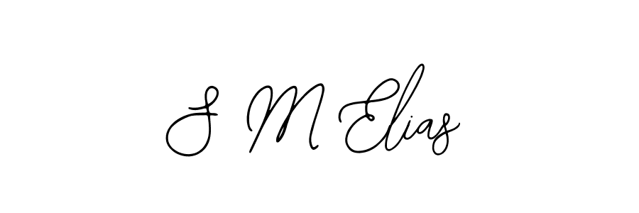 if you are searching for the best signature style for your name S M Elias. so please give up your signature search. here we have designed multiple signature styles  using Bearetta-2O07w. S M Elias signature style 12 images and pictures png