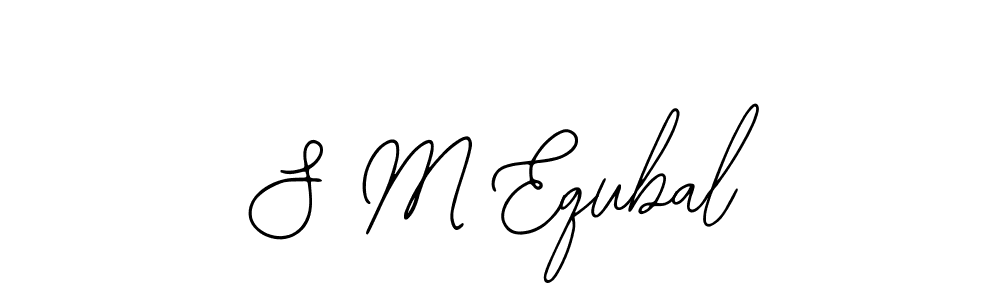 Bearetta-2O07w is a professional signature style that is perfect for those who want to add a touch of class to their signature. It is also a great choice for those who want to make their signature more unique. Get S M Equbal name to fancy signature for free. S M Equbal signature style 12 images and pictures png
