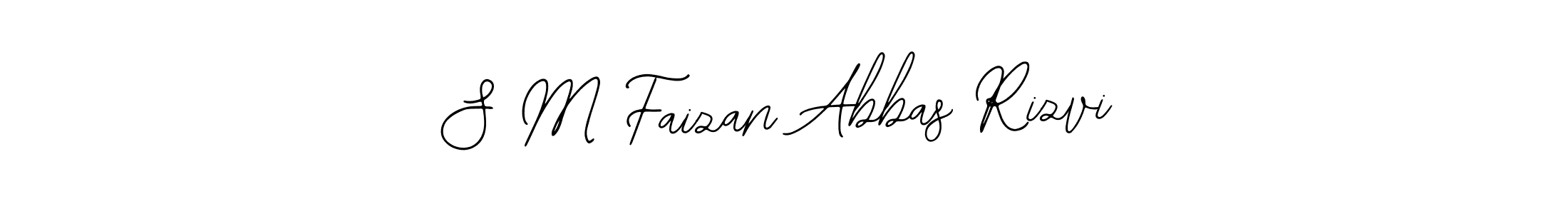 How to make S M Faizan Abbas Rizvi name signature. Use Bearetta-2O07w style for creating short signs online. This is the latest handwritten sign. S M Faizan Abbas Rizvi signature style 12 images and pictures png