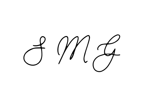Design your own signature with our free online signature maker. With this signature software, you can create a handwritten (Bearetta-2O07w) signature for name S M G. S M G signature style 12 images and pictures png