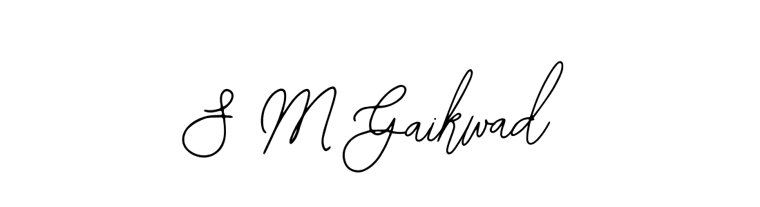 Make a beautiful signature design for name S M Gaikwad. With this signature (Bearetta-2O07w) style, you can create a handwritten signature for free. S M Gaikwad signature style 12 images and pictures png