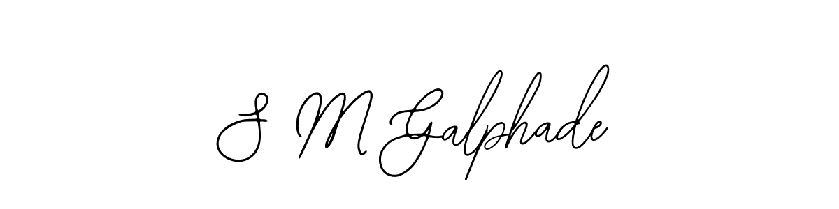 if you are searching for the best signature style for your name S M Galphade. so please give up your signature search. here we have designed multiple signature styles  using Bearetta-2O07w. S M Galphade signature style 12 images and pictures png