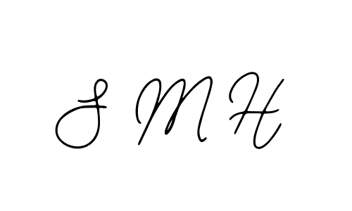 How to make S M H name signature. Use Bearetta-2O07w style for creating short signs online. This is the latest handwritten sign. S M H signature style 12 images and pictures png