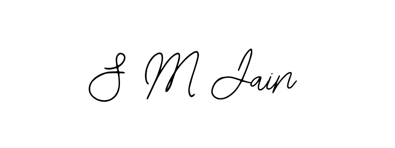 Design your own signature with our free online signature maker. With this signature software, you can create a handwritten (Bearetta-2O07w) signature for name S M Jain. S M Jain signature style 12 images and pictures png