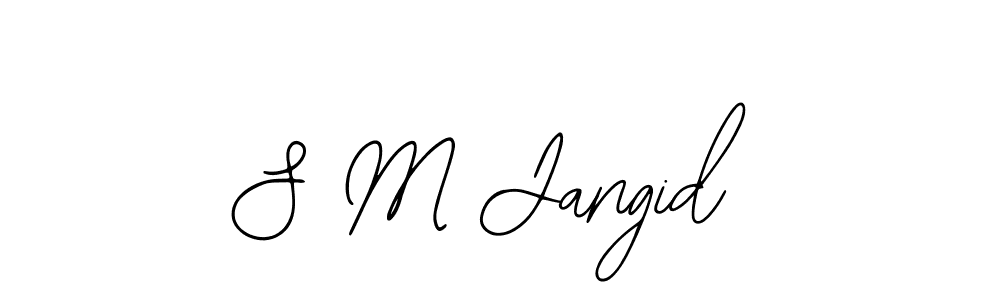 Design your own signature with our free online signature maker. With this signature software, you can create a handwritten (Bearetta-2O07w) signature for name S M Jangid. S M Jangid signature style 12 images and pictures png